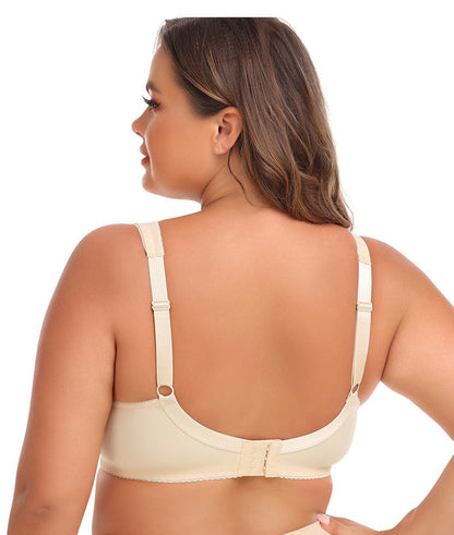 Plus Size Lace Wired Support Push-Up Bra