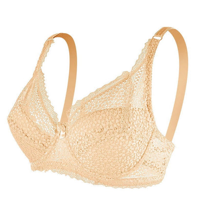 Plus Size Underwire Push Up Lace Support Bra