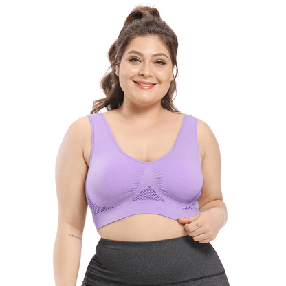 Women Comfort Seamless Support Sport Air Permeable Bra