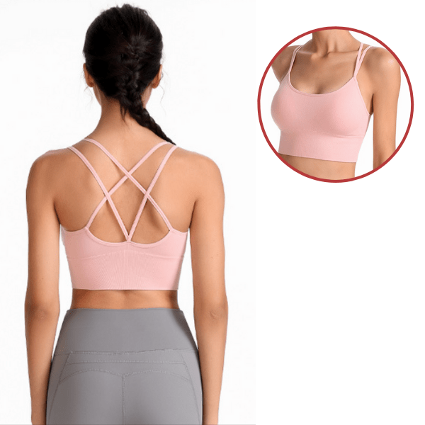 Seamless High Impact Cross Back Sport Bra