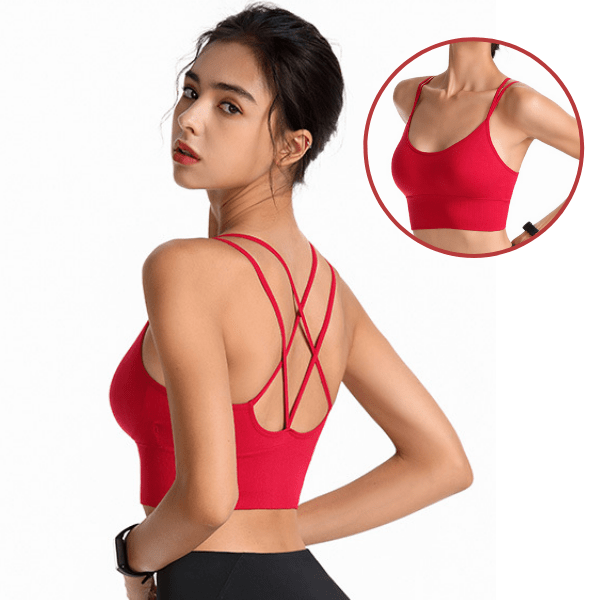 Seamless High Impact Cross Back Sport Bra