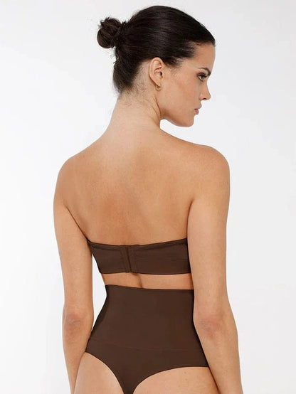 Seamless Bandeau Strapless Brassiere Non Wired push up Bra with Removable Pads