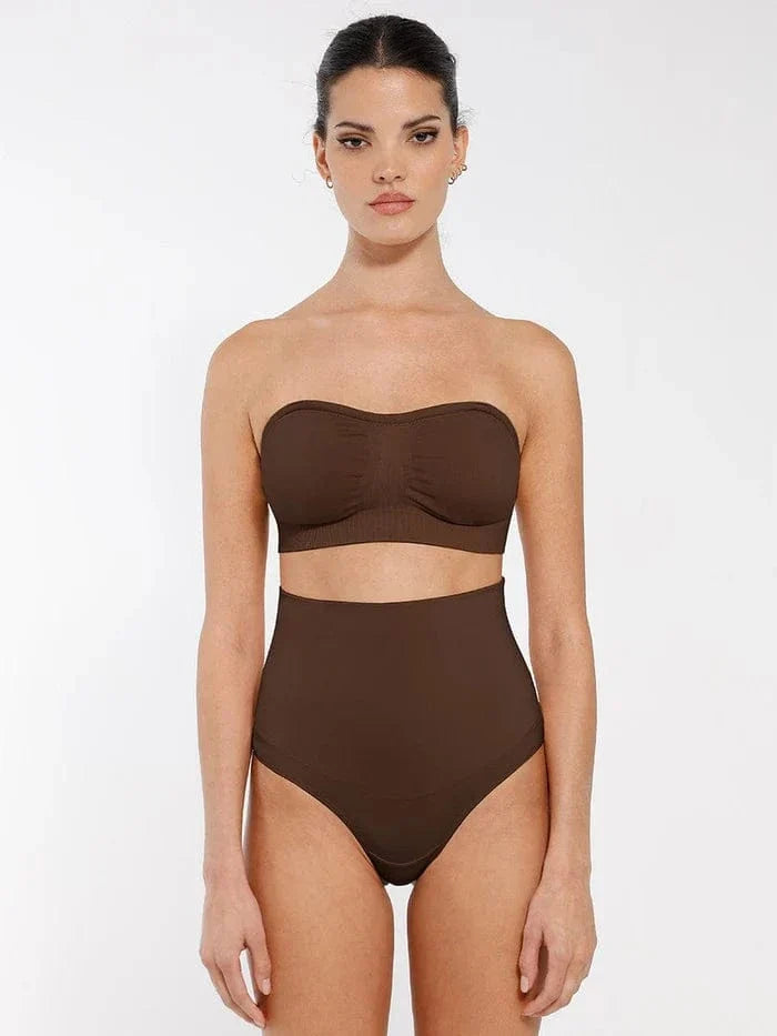 Seamless Bandeau Strapless Brassiere Non Wired push up Bra with Removable Pads