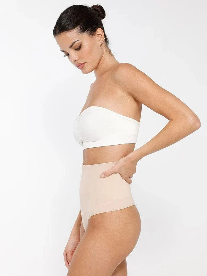 Seamless Bandeau Strapless Brassiere Non Wired push up Bra with Removable Pads