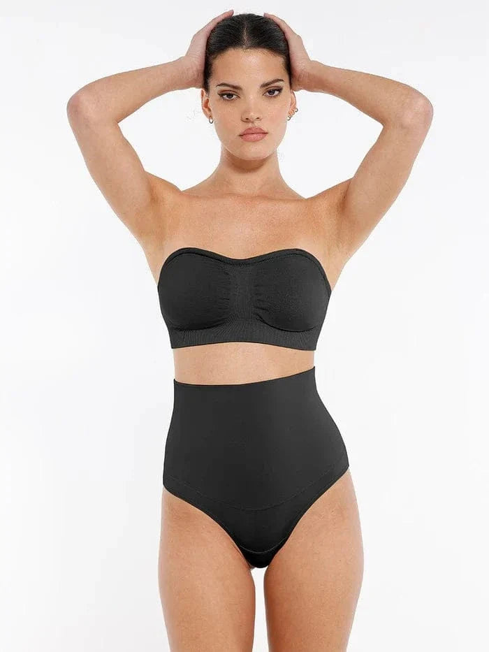 Seamless Bandeau Strapless Brassiere Non Wired push up Bra with Removable Pads