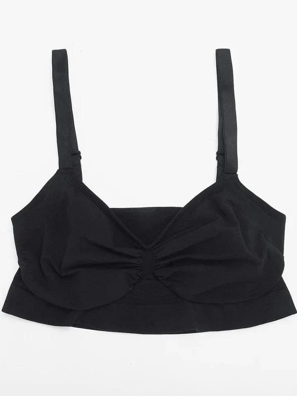 Seamless Non Wired Pushup High Support Bra With Adjustable Straps