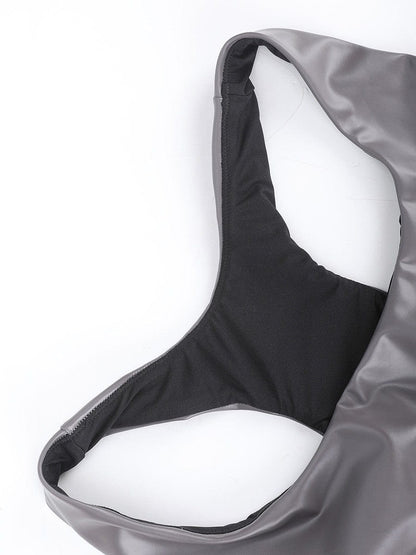 Silver Film Shaping Sauna Sports Bra with Removable Cups