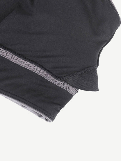 Silver Film Shaping Sauna Sports Bra with Removable Cups
