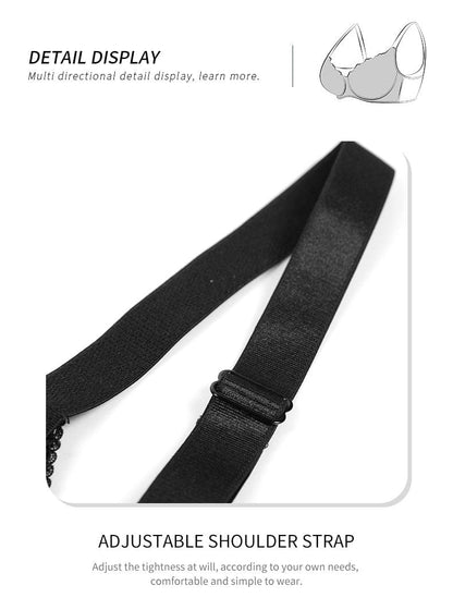 Ultra Thin Lace Push Up Bra with Ring Steel
