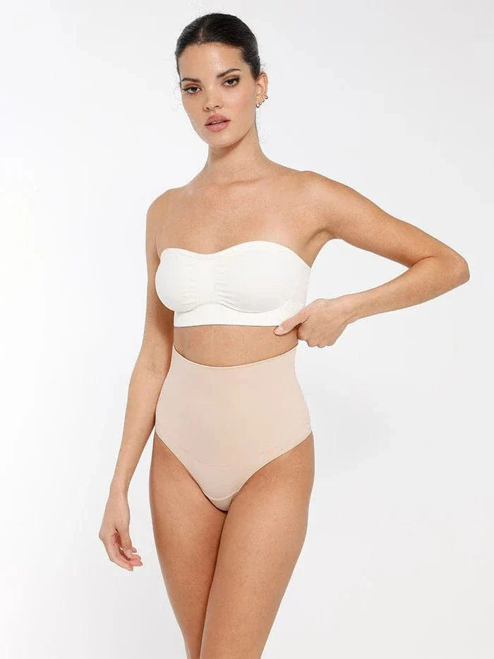 Seamless Bandeau Strapless Brassiere Non Wired push up Bra with Removable Pads