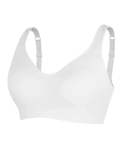 Comfortable Non Wired Push Up Bra with Wide Straps for Seamless Bust Support
