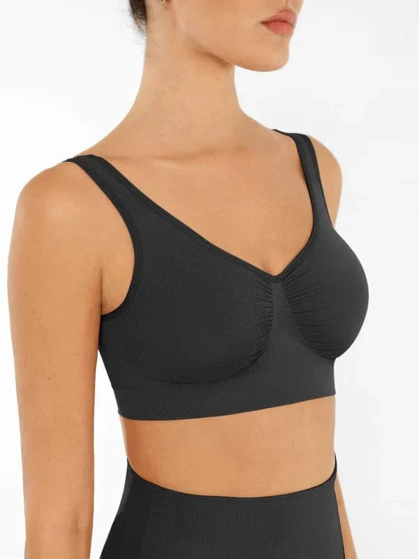 Women's Comfortable Non Wired Sleep Lounge Bra With Wide Straps