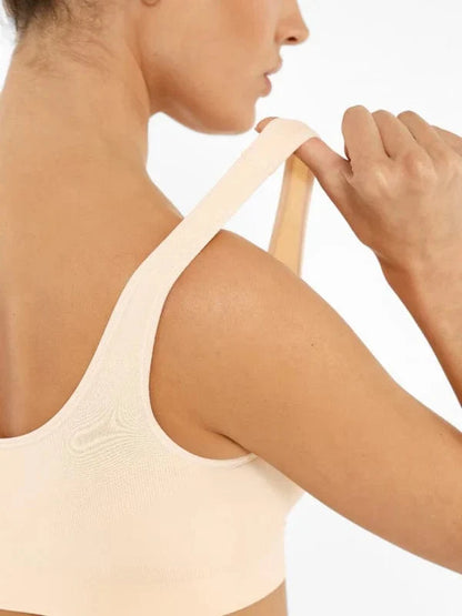 Women's Comfortable Non Wired Sleep Lounge Bra With Wide Straps