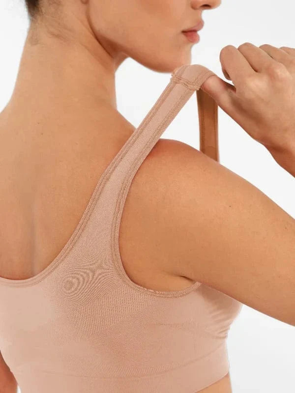 Women's Comfortable Non Wired Sleep Lounge Bra With Wide Straps