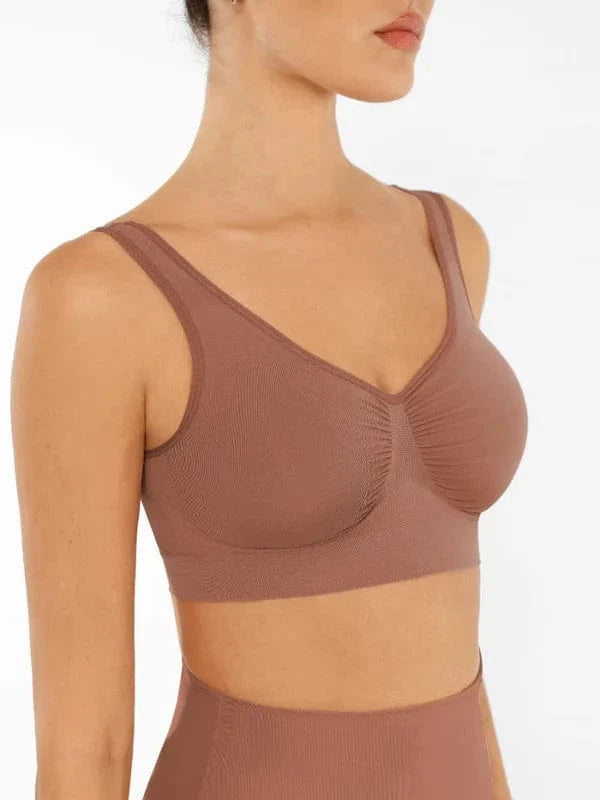 Women's Comfortable Non Wired Sleep Lounge Bra With Wide Straps