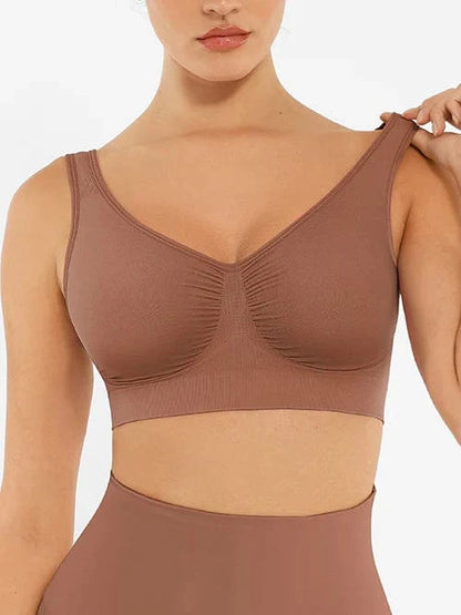Women's Comfortable Non Wired Sleep Lounge Bra With Wide Straps