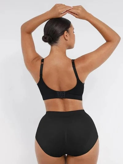 Comfortable Non Wired Push Up Bra with Wide Straps for Seamless Bust Support