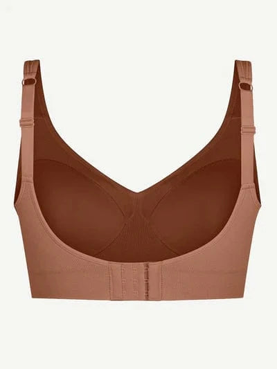 Comfortable Non Wired Push Up Bra with Wide Straps for Seamless Bust Support