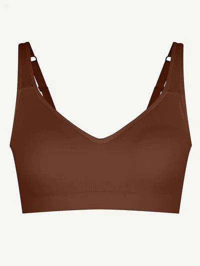 Comfortable Non Wired Push Up Bra with Wide Straps for Seamless Bust Support