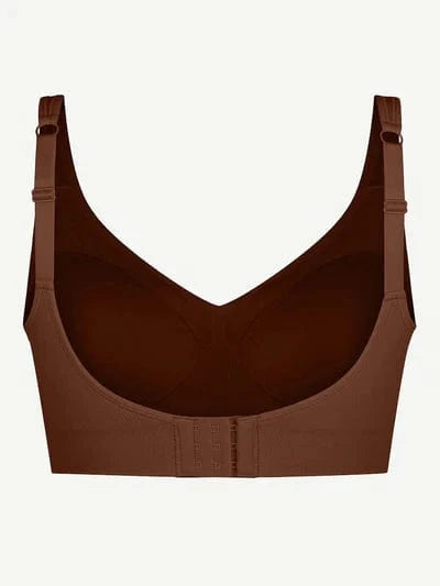 Comfortable Non Wired Push Up Bra with Wide Straps for Seamless Bust Support