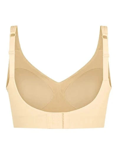 Comfortable Non Wired Push Up Bra with Wide Straps for Seamless Bust Support