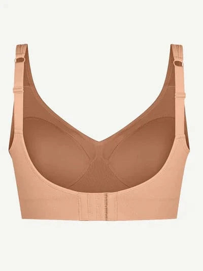 Comfortable Non Wired Push Up Bra with Wide Straps for Seamless Bust Support