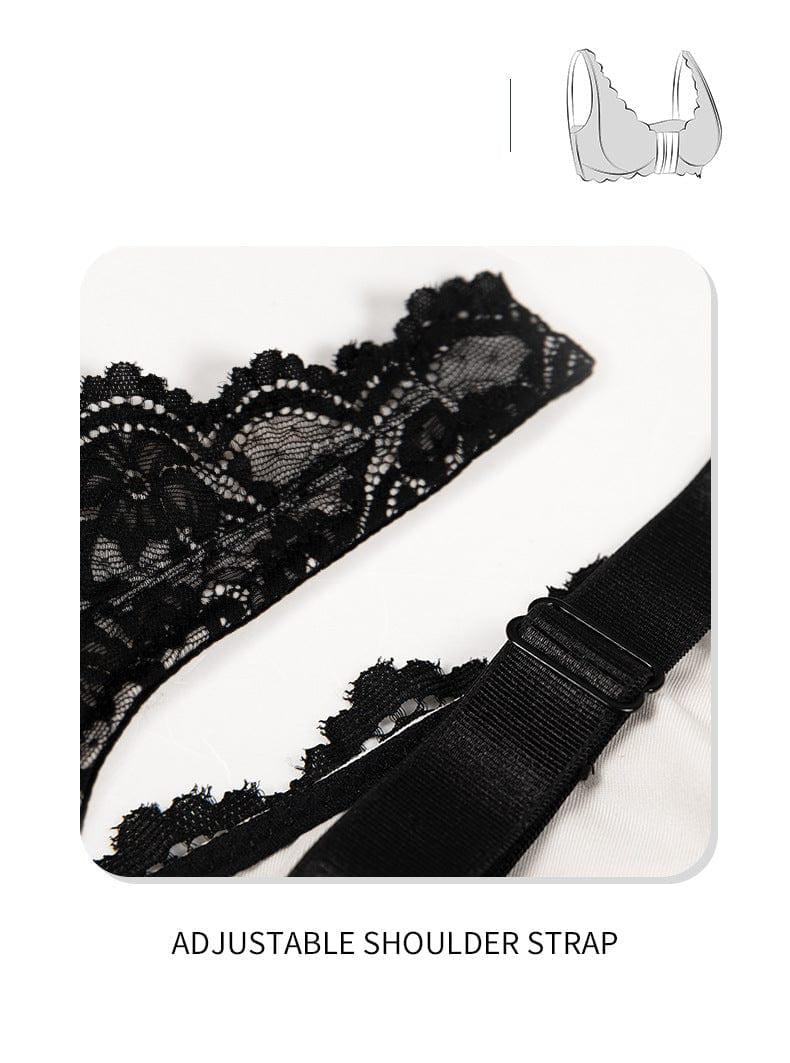 Plus Size Lace Front Fastening Support Bra