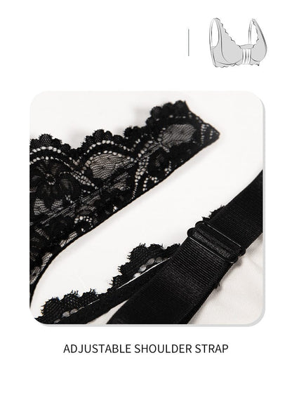 Plus Size Lace Front Fastening Support Bra