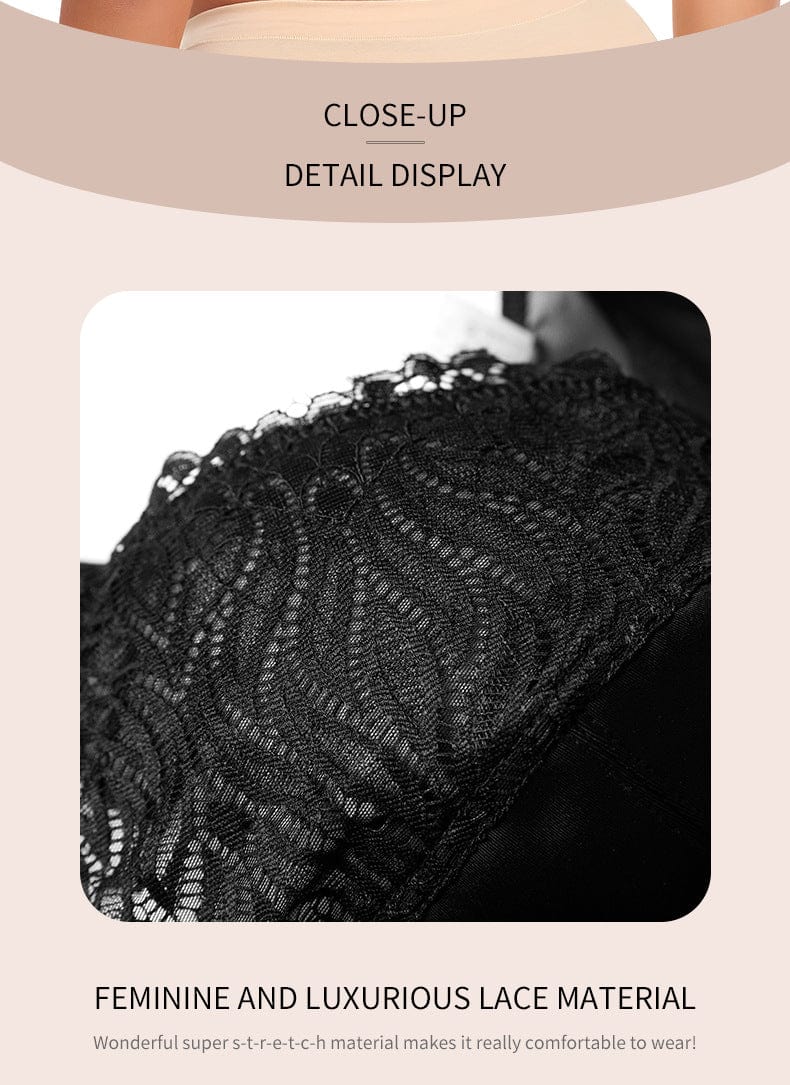 Plus Size Front Fastening Shaping Push Up Lace Bra