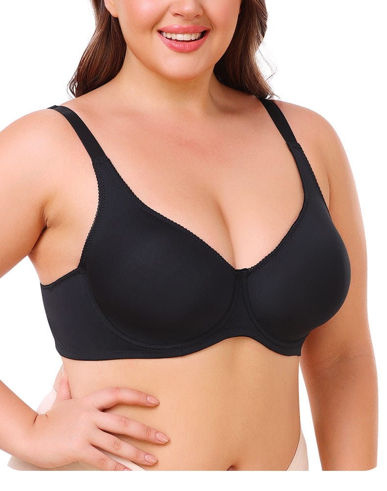 Plus Size Non Wired Pushup High Support Bra