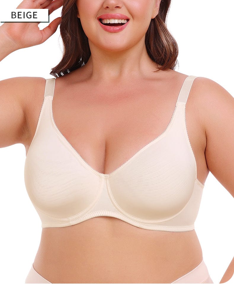 Plus Size Non Wired Pushup High Support Bra