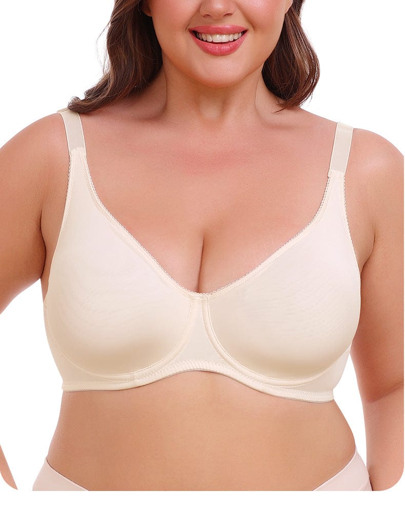 Plus Size Non Wired Pushup High Support Bra