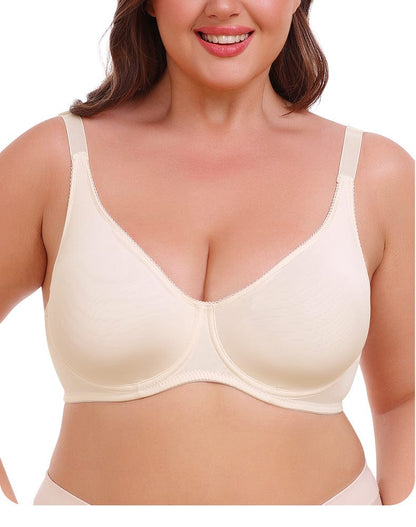 Plus Size Non Wired Pushup High Support Bra