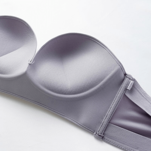 Women's Invisible Sexy Push-Up Bra Strapless with Front Buckle