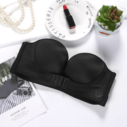 Women's Invisible Sexy Push-Up Bra Strapless with Front Buckle