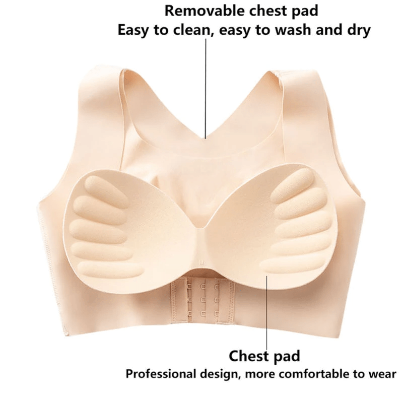 Women's Front Fastening Posture Support Bra Push Up Bralette