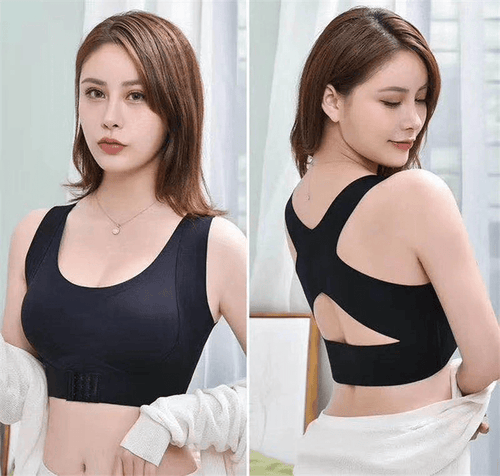 Women's Front Fastening Posture Support Bra Push Up Bralette