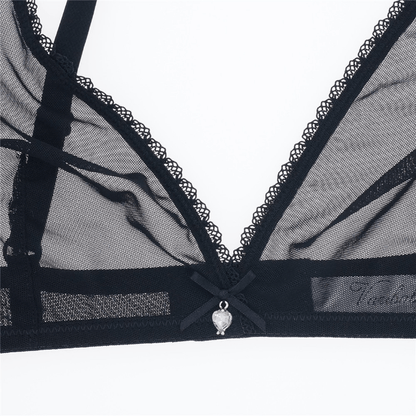 Women Ultra Thin Lace Transparent Bra
