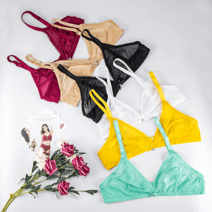 Women Ultra Thin Lace Transparent Bra