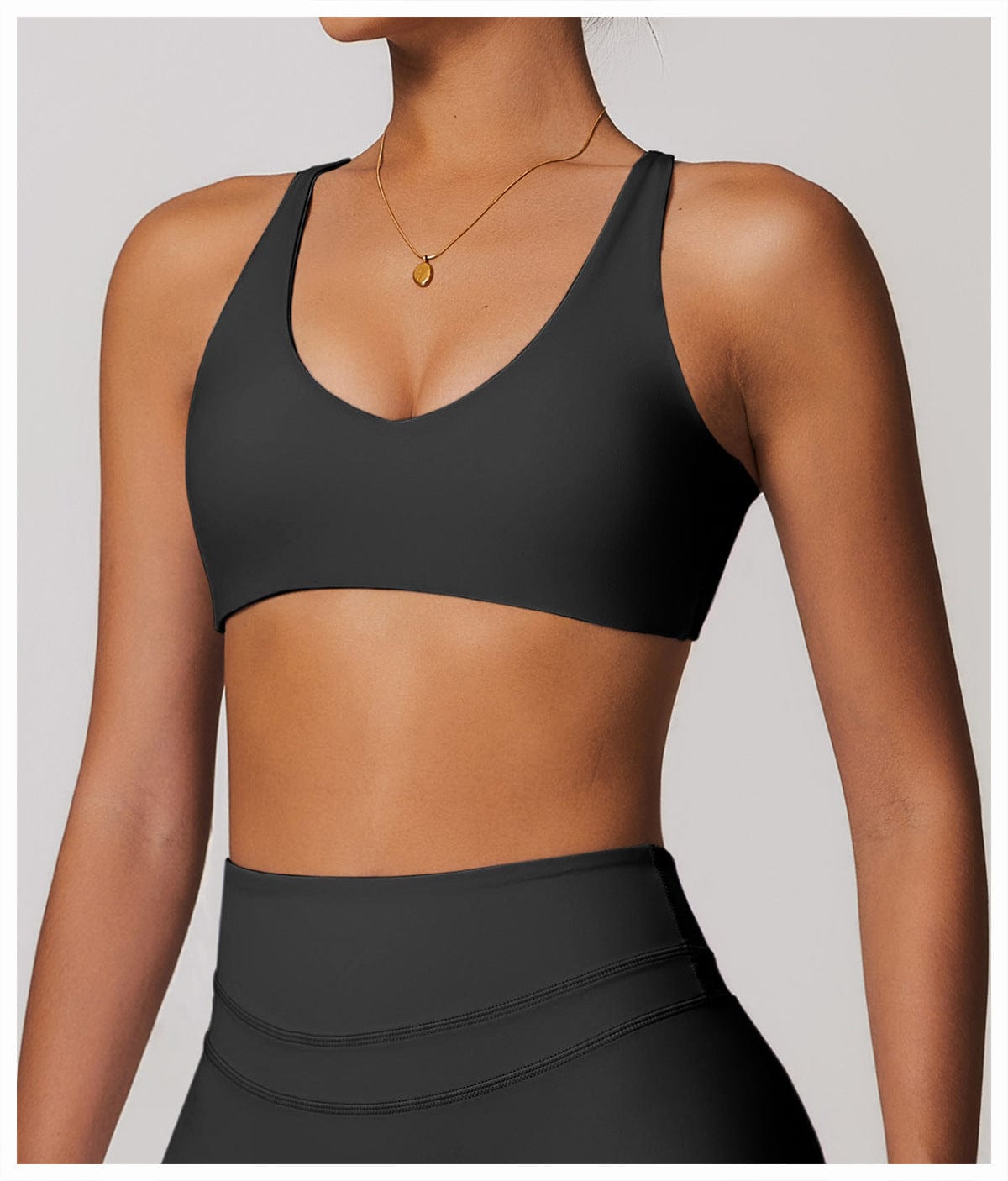 Women Support Sports Yoga Bra with Adjustable Cross Shoulder Straps