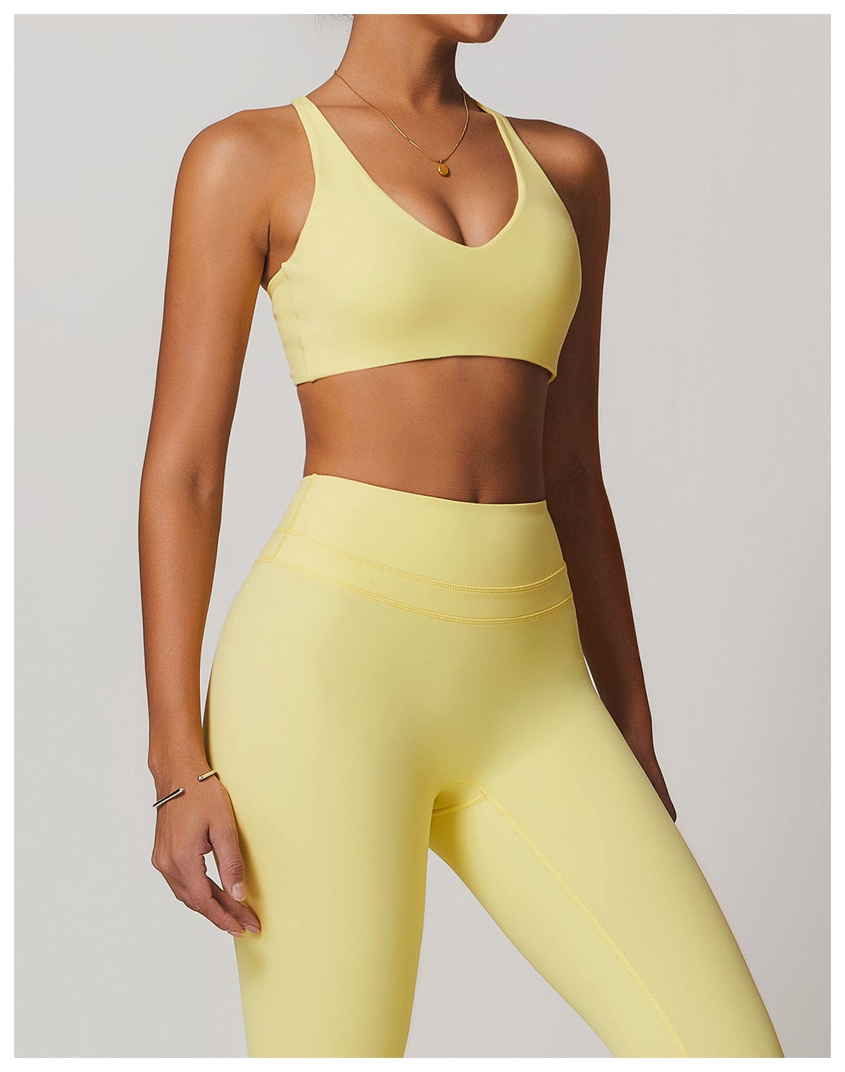 Women Support Sports Yoga Bra with Adjustable Cross Shoulder Straps