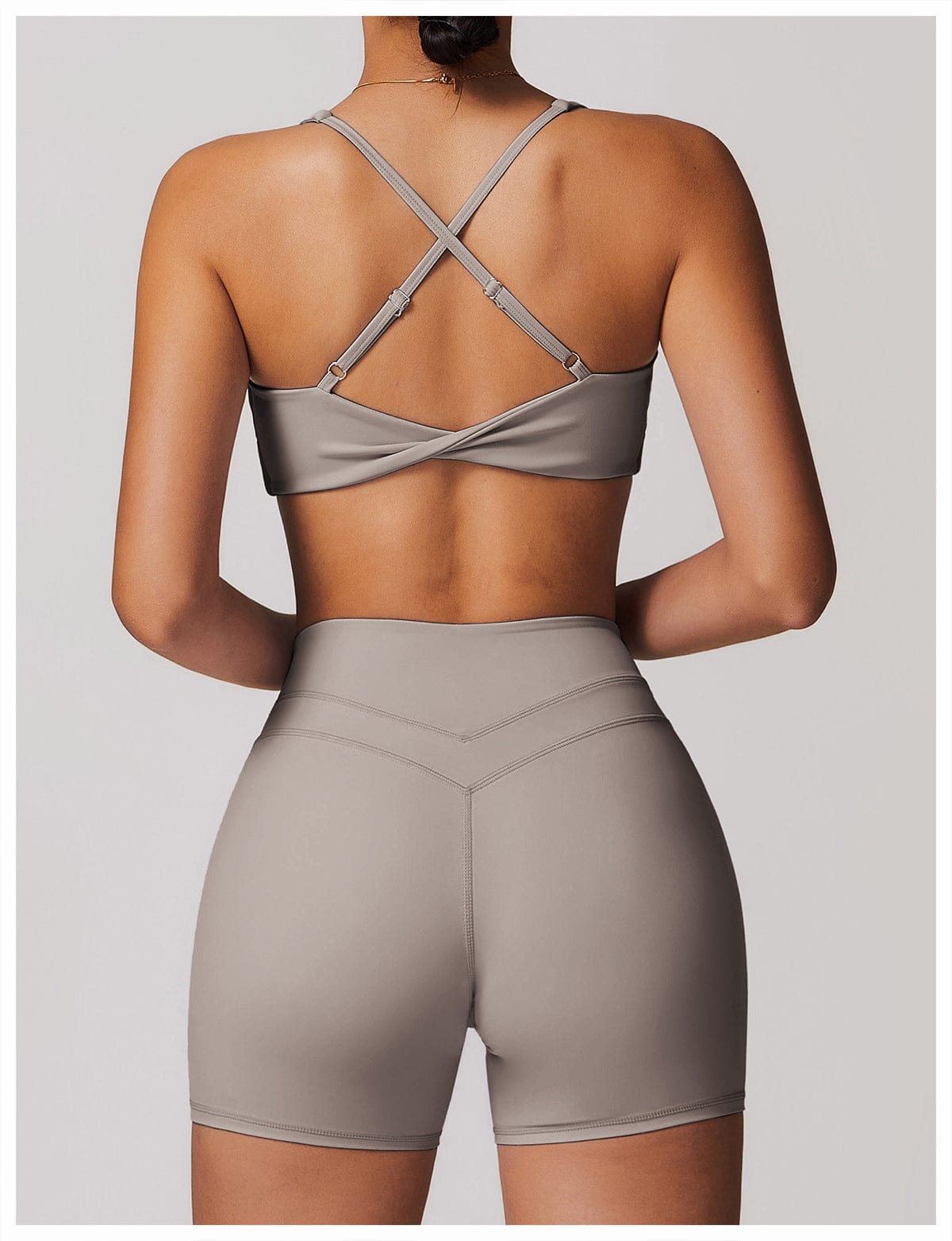Women Support Sports Yoga Bra with Adjustable Cross Shoulder Straps