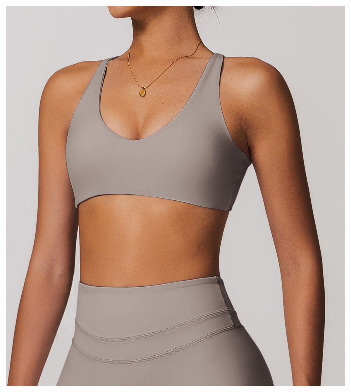 Women Support Sports Yoga Bra with Adjustable Cross Shoulder Straps