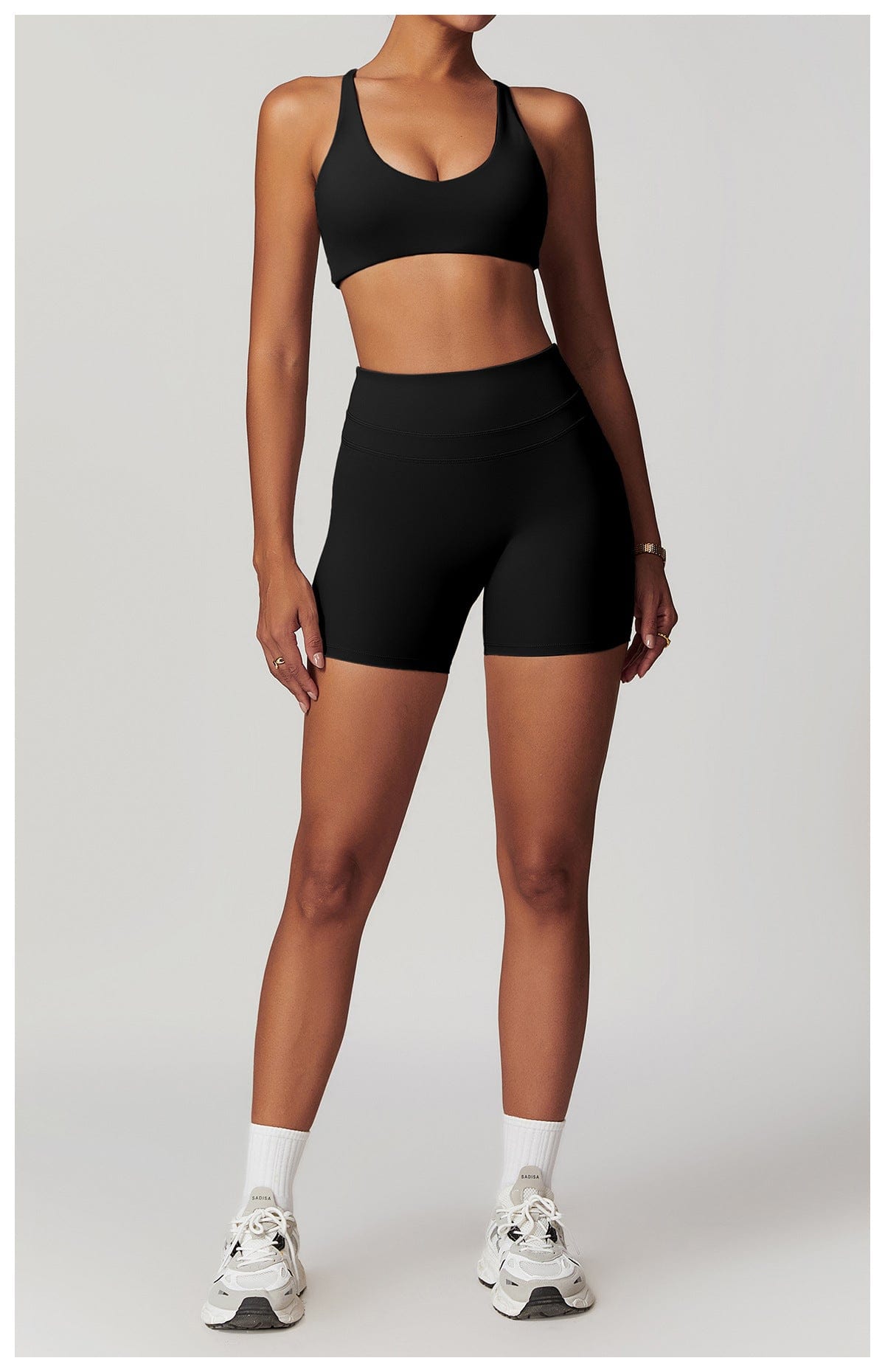 Women Support Sports Yoga Bra with Adjustable Cross Shoulder Straps
