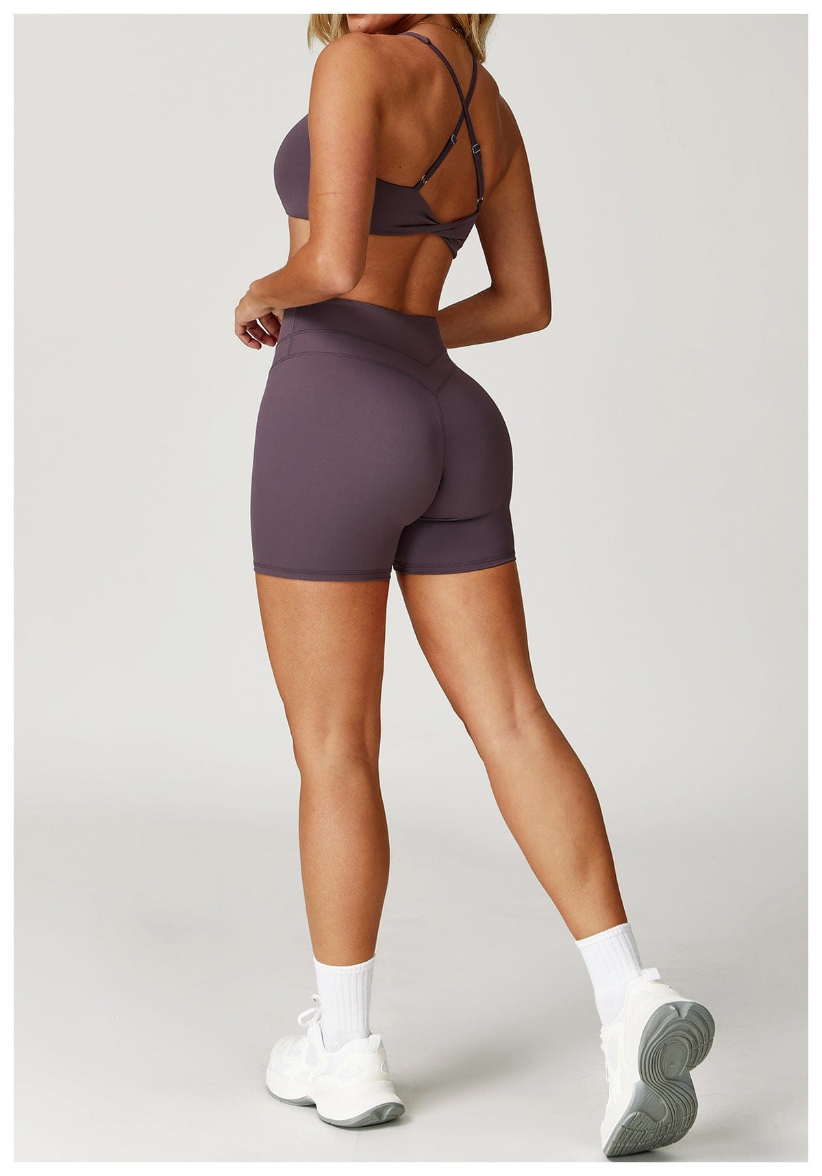 Women Support Sports Yoga Bra with Adjustable Cross Shoulder Straps