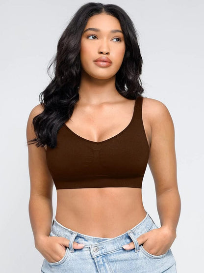 Seamless Push Up Plus Size High Impact Comfortable Bra With Removable Cups