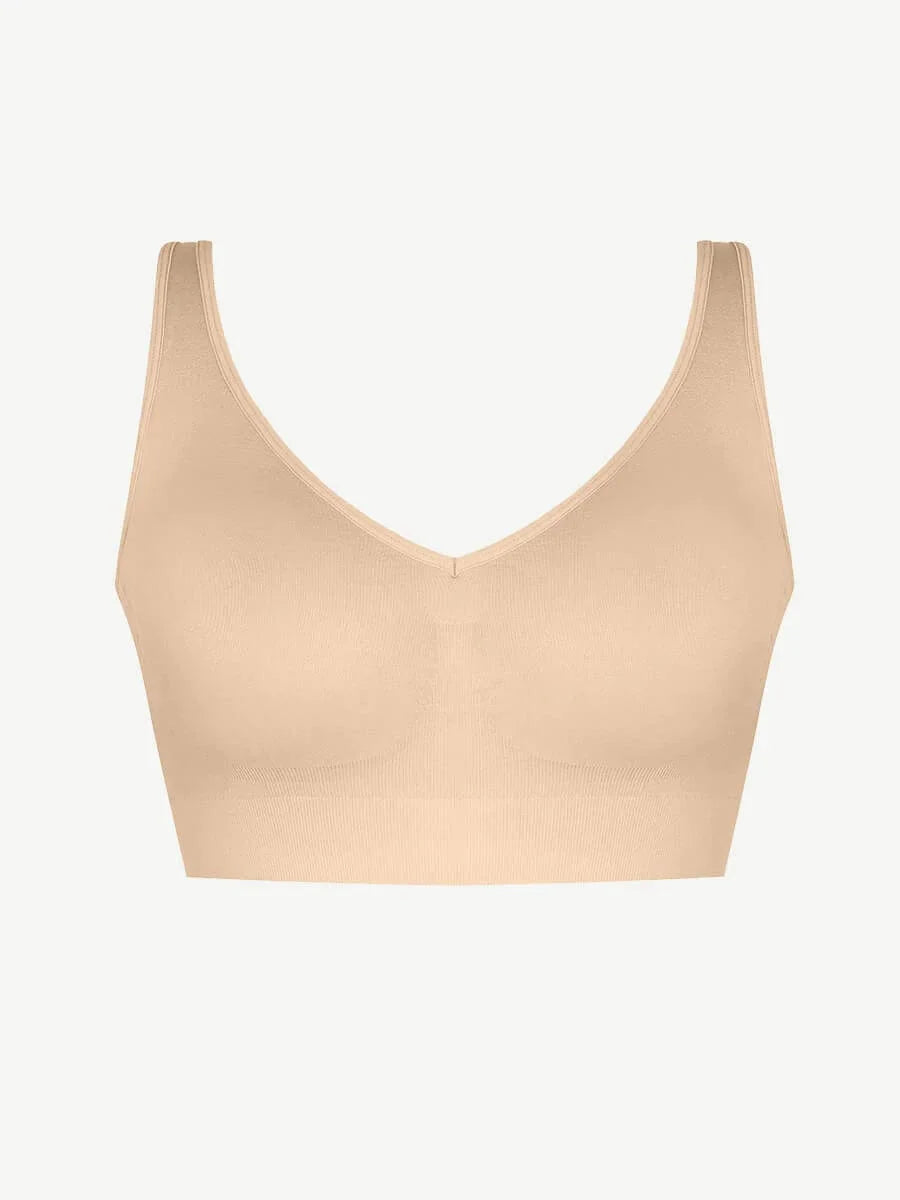 Seamless Push Up Plus Size High Impact Comfortable Bra With Removable Cups