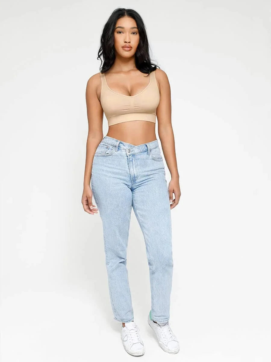 Seamless Push Up Plus Size High Impact Comfortable Bra With Removable Cups