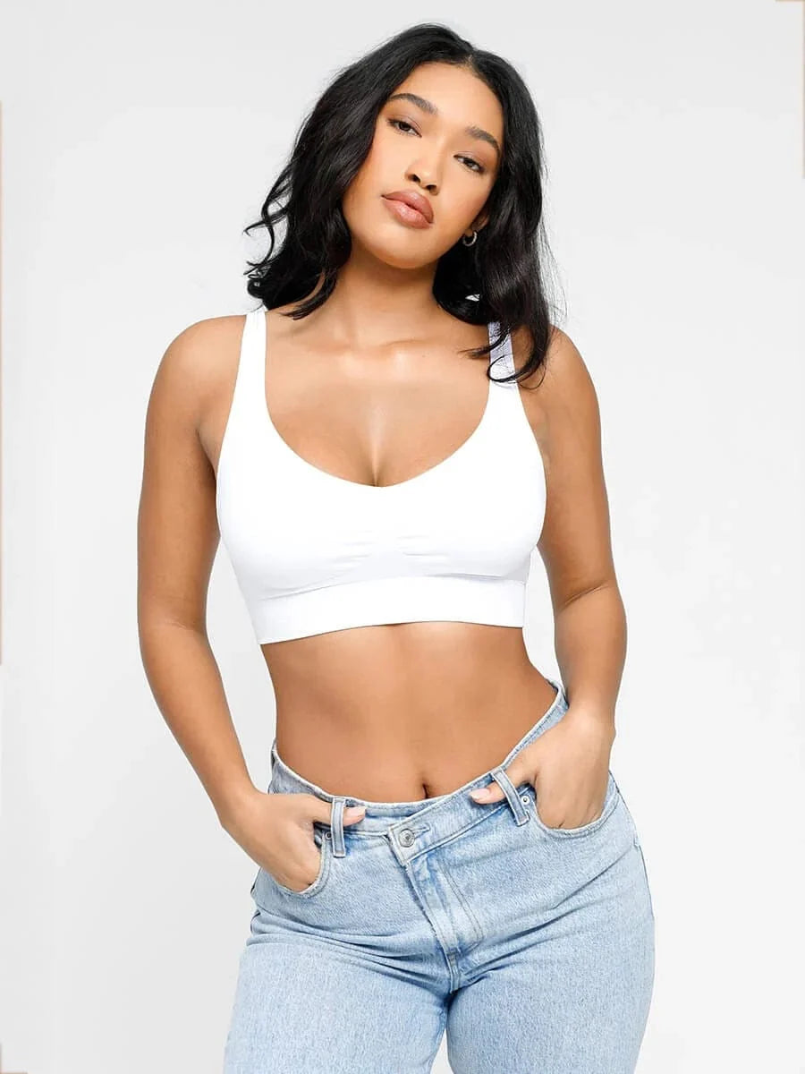 Seamless Push Up Plus Size High Impact Comfortable Bra With Removable Cups