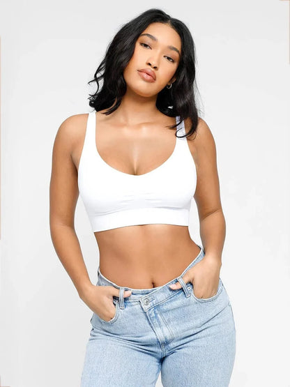 Seamless Push Up Plus Size High Impact Comfortable Bra With Removable Cups